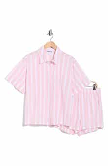 Abound Yarn Dye Stripe Shortie Pajamas