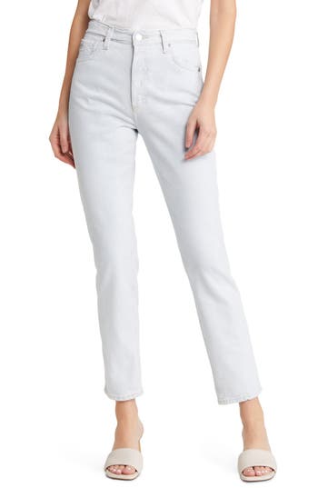 Shop Ag Alexxis High Waist Slim Fit Jeans In Chalet