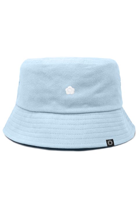 Womens Lil Flower Cotton Bucket Hat