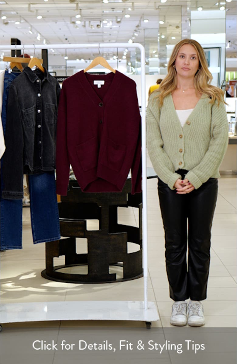 V-Neck Wool & Cashmere Cardigan, sales video thumbnail