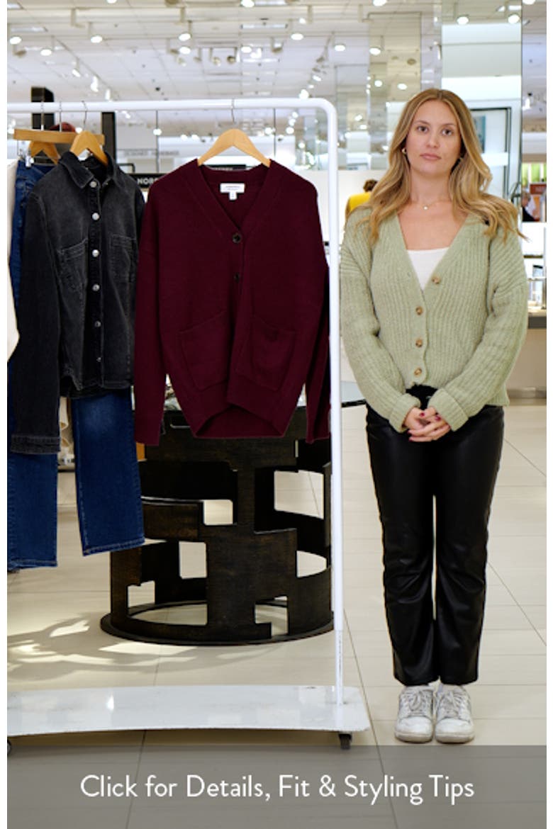 V-Neck Wool & Cashmere Cardigan video