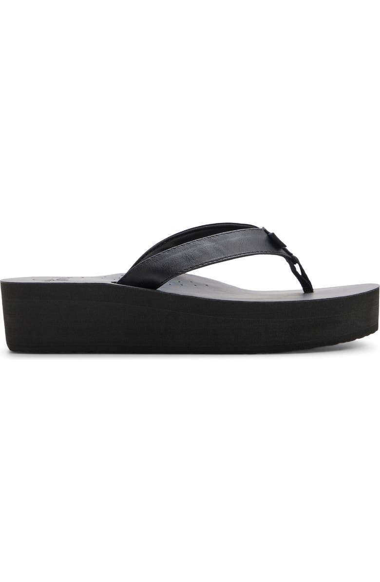 Roxy Melinda Platform Flip Flop, Alternate, color, Black