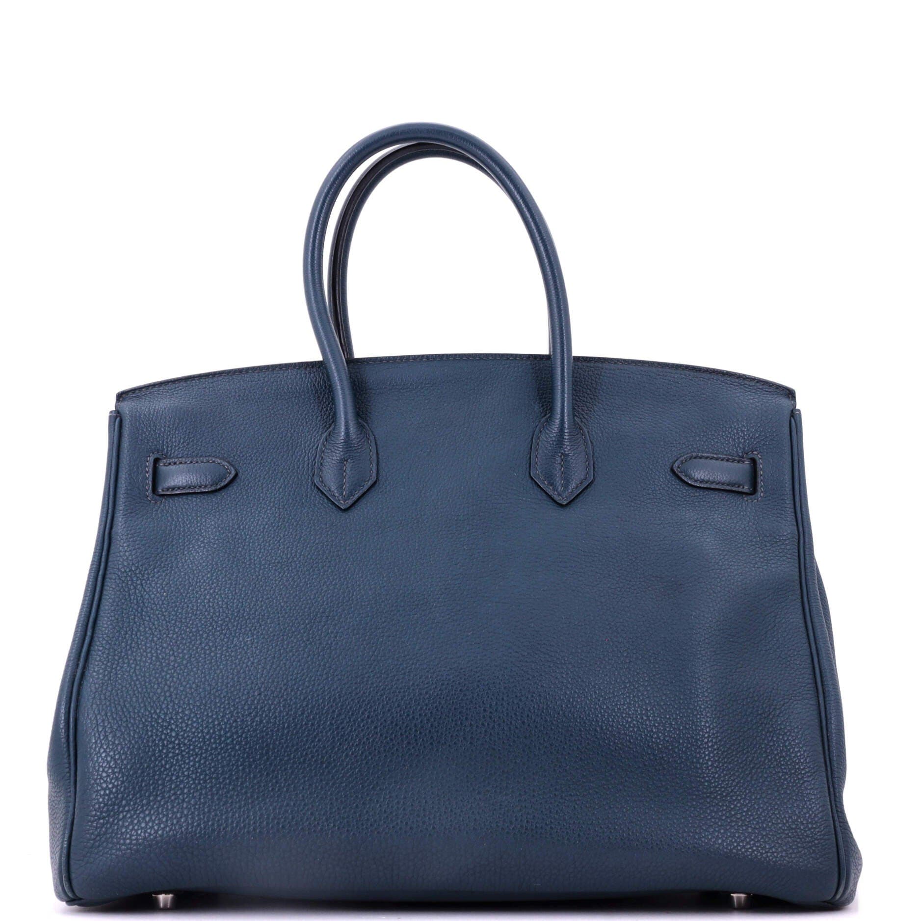 Birkin Handbag Blue Togo with Palladium Hardware 35, Alternate, color, Blue