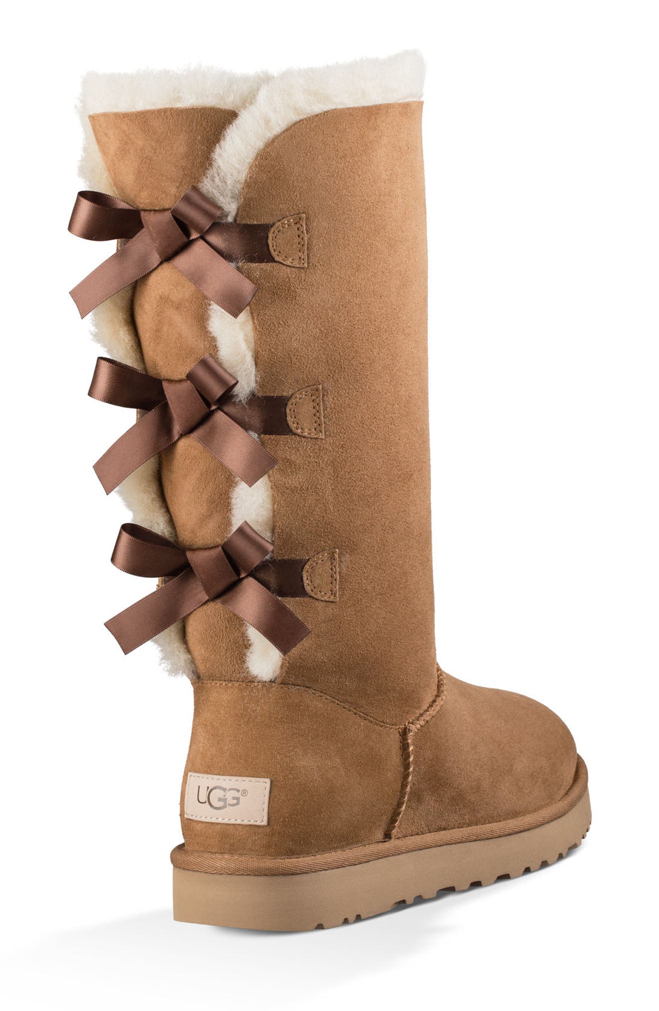 UGG<sup>®</sup> Bailey Bow Tall II Boot, Alternate, color, Che