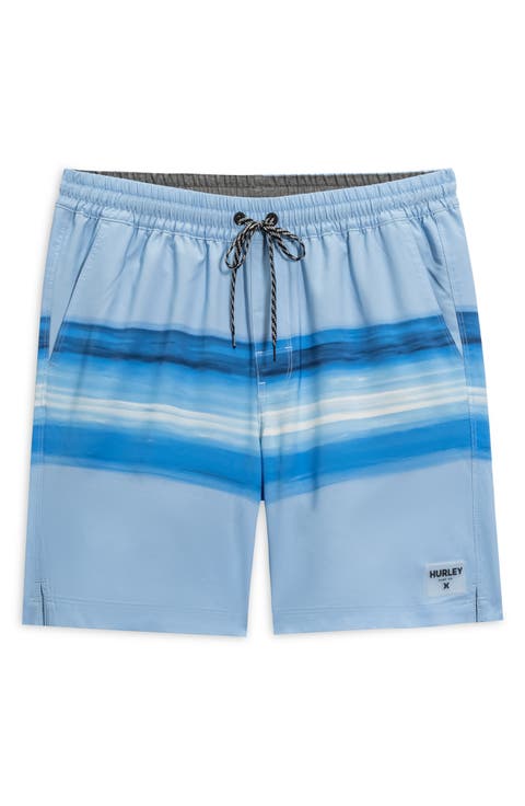 Horizon Stripes Volley Swim Shorts