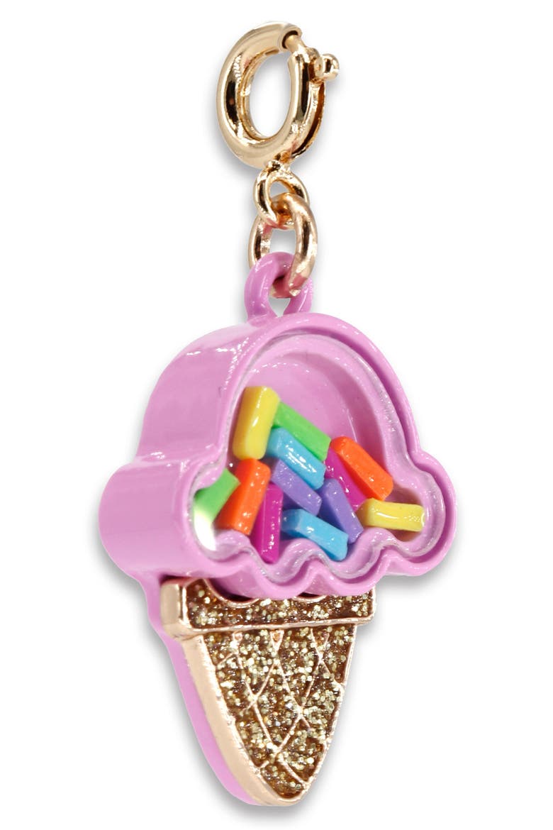 Ice Cream Shaker Charm, Alternate, color, PINK