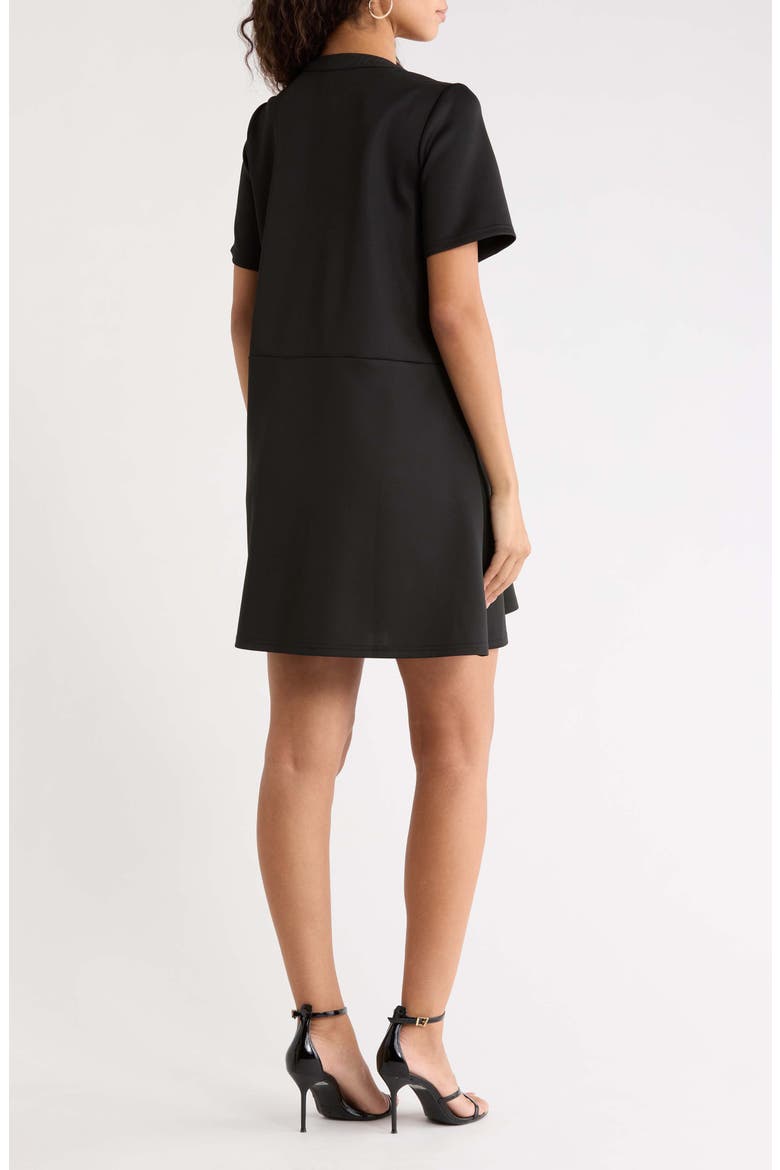 Miliana Button-Up Shift Minidress, Alternate, color, BLACK