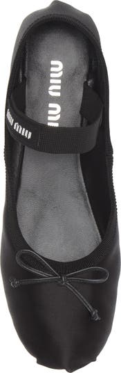 Logo Strap Ballet Flat