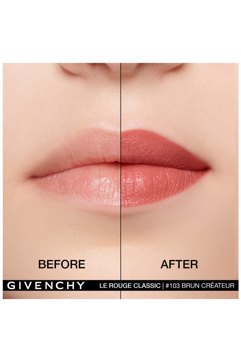 Le Rouge Satin Matte Lipstick, Alternate, color, 103 BRUN CREATEUR