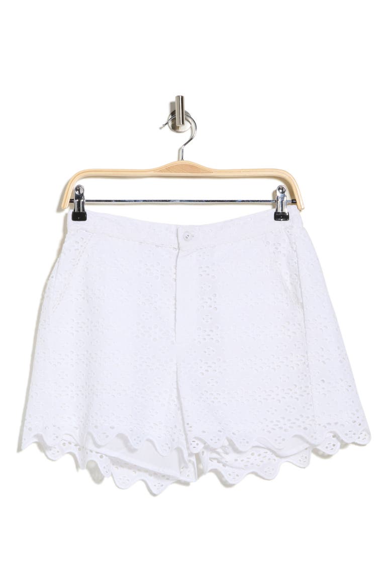 Eyelet Shorts, Alternate, color, WHITE