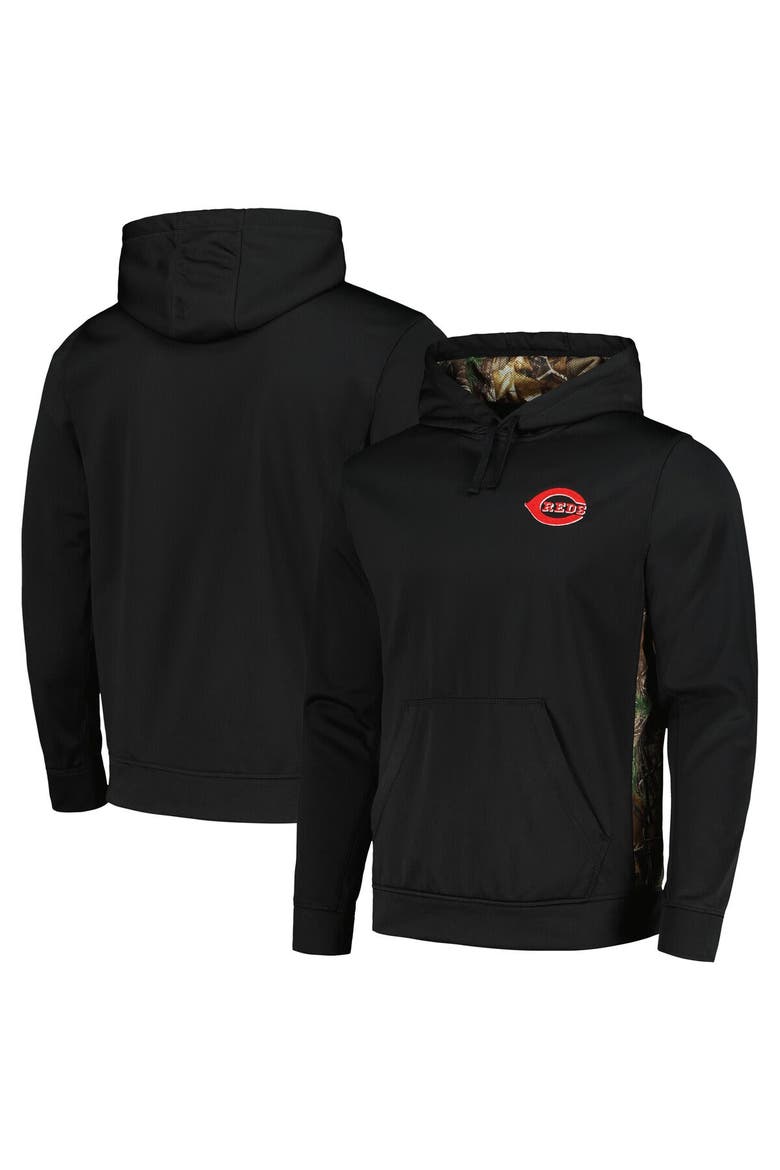 Men's Dunbrooke Black/Camo Cincinnati Reds Ranger Pullover Hoodie, Main, color, Black