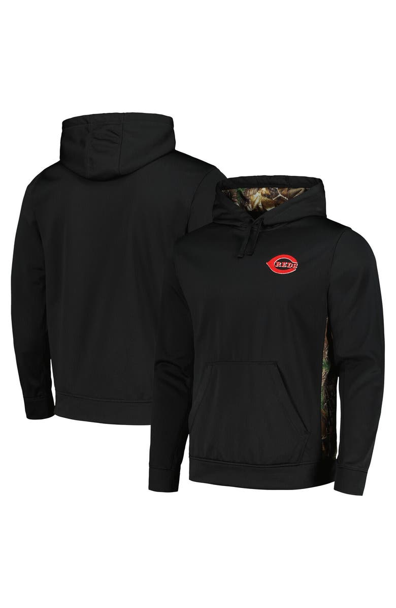 DUNBROOKE Men's Dunbrooke Black/Camo Cincinnati Reds Ranger Pullover Hoodie, Main, color, Black