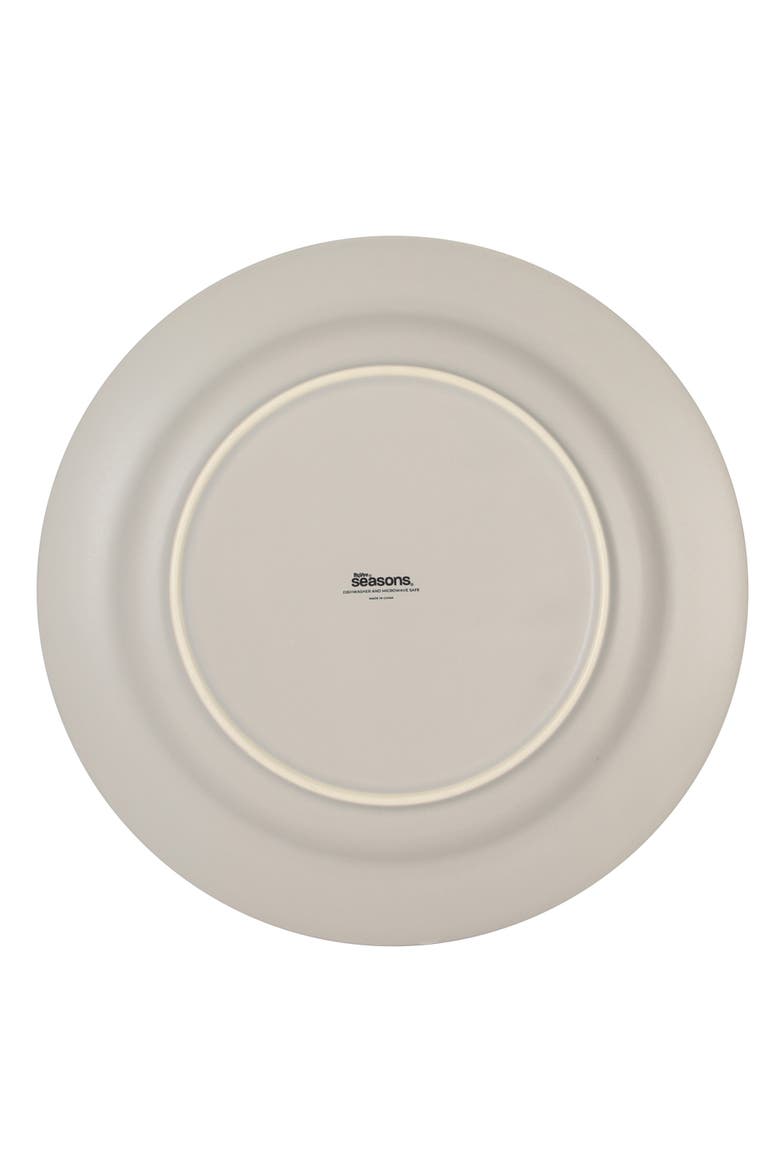 Soleil 12 Piece Stoneware Plates and Bowls Dinnerware Set, Alternate, color, Chateau Grey
