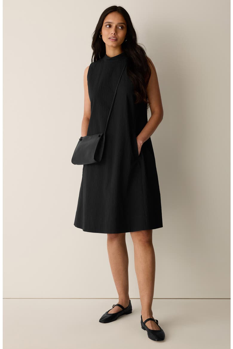 Mock Neck Sleeveless Dress, Alternate, color, BLACK