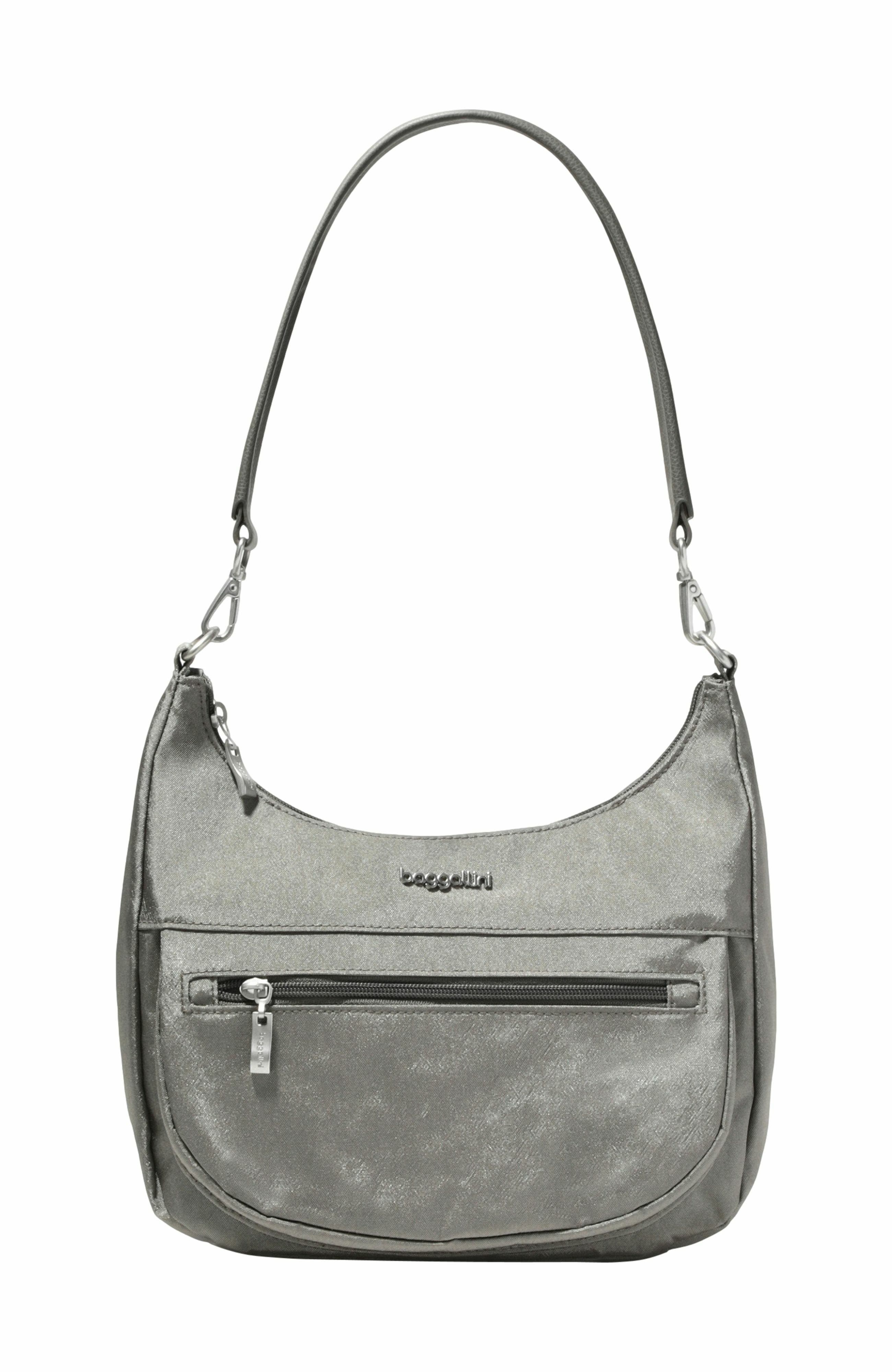 BAGGALLINI Modern Pocket Half Moon Shoulder Bag, Alternate, color, Sterling Shimmer