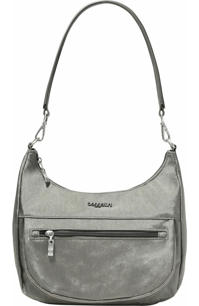 BAGGALLINI Modern Pocket Half Moon Shoulder Bag, Alternate, color, Sterling Shimmer
