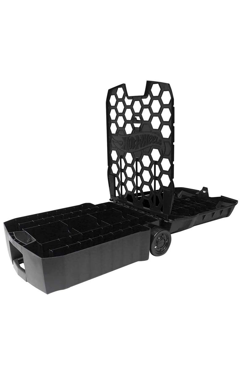 Hot Wheels 100 Car Rolling Storage Case With Retractable Handle, Alternate, color, Multicolored