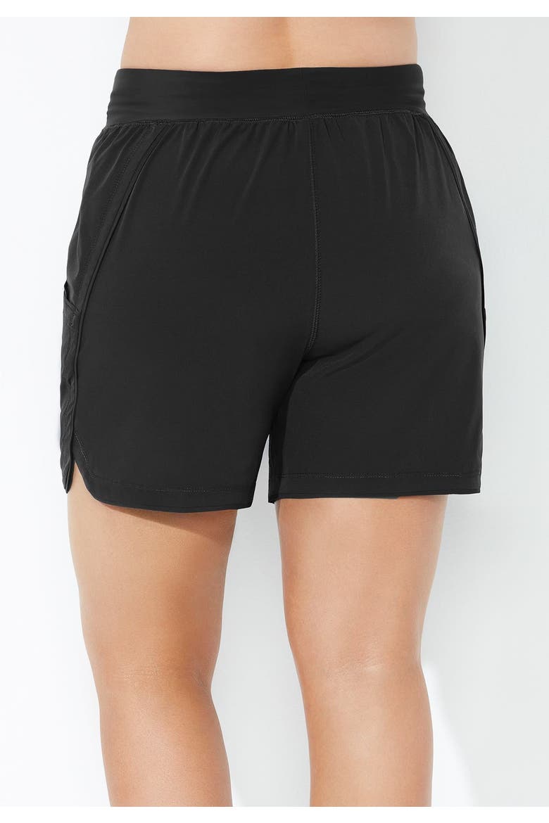 Quick Dry Swim Short, Alternate, color, Black