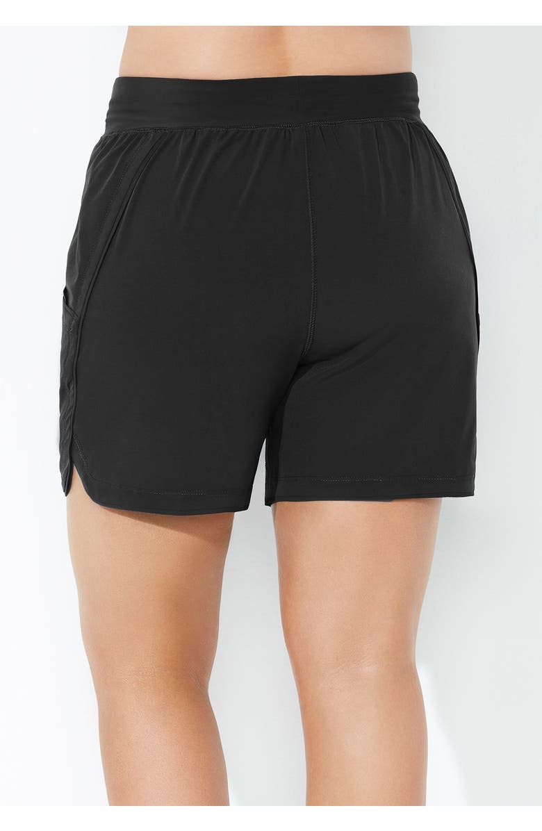 Swimsuits for All Quick-Dry Swim Short, Alternate, color, Black