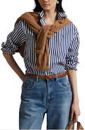 Polo Ralph Lauren Stripe Relaxed Fit Cotton Button-Up Shirt