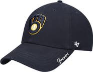 '47 Women's '47 Navy Milwaukee Brewers Team Miata Clean Up Adjustable Hat
