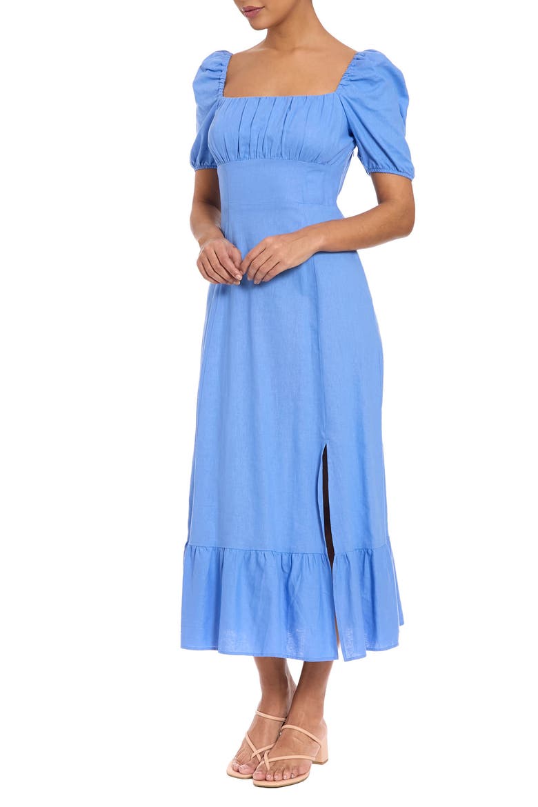 Square Neck Maxi Dress, Alternate, color, GRANADA SKY