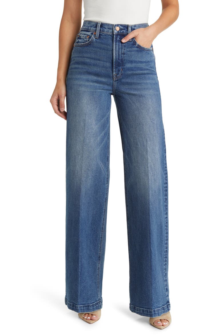 Lana High Waist Wide Leg Jeans, Main, color, CIDER