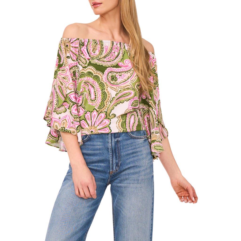 Vince Camuto Off The Shoulder Flutter Sleeve Top