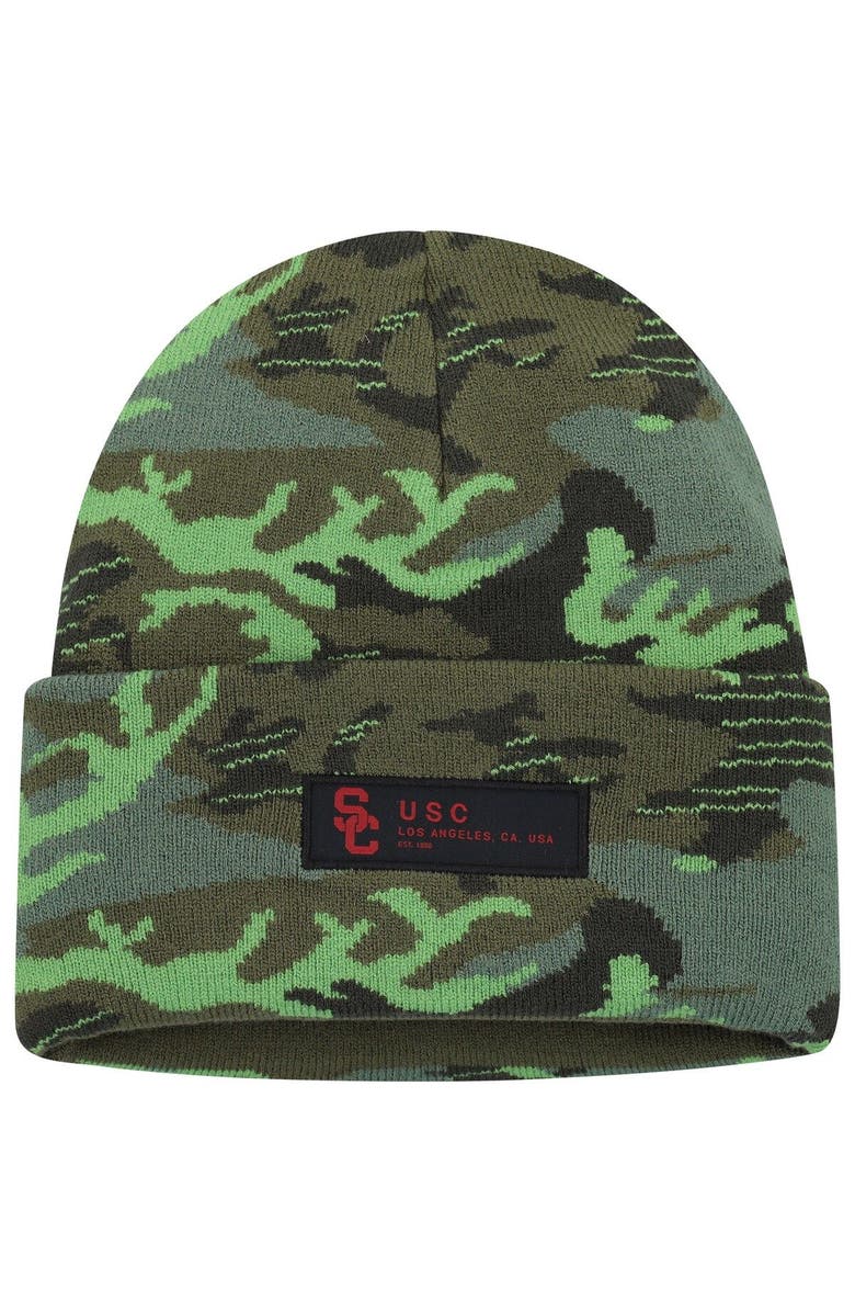 Nike Men's Nike Camo USC Trojans Veterans Day Cuffed Knit Hat, Main, color, Camo