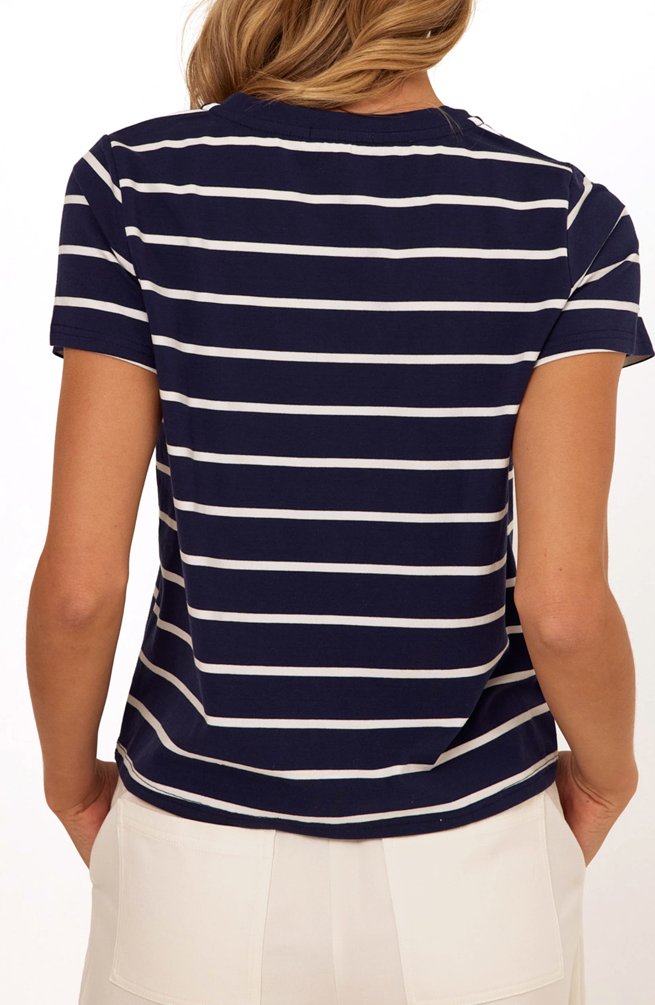 Maxine Stripe V-Neck Top - image 2