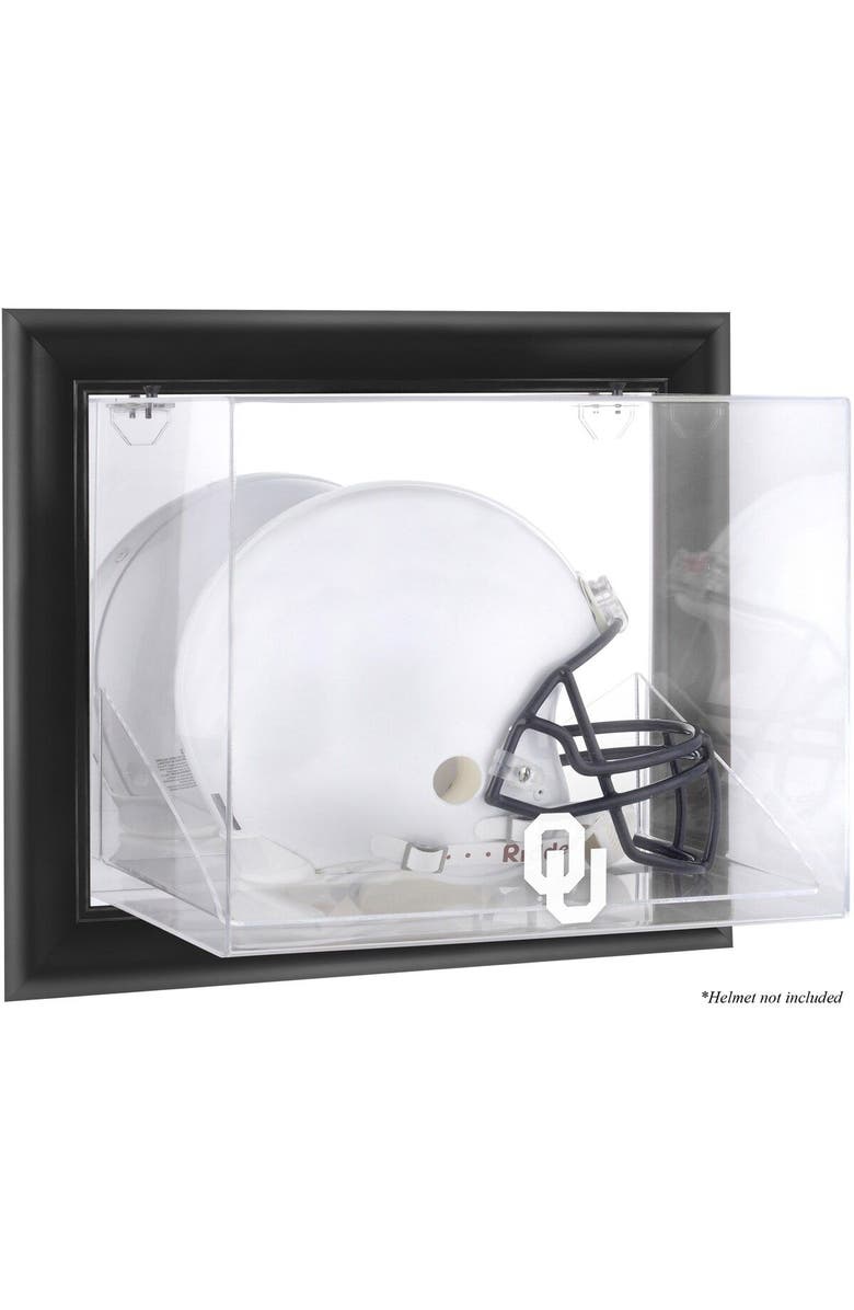 FANATICS AUTHENTIC Oklahoma Sooners Black Framed Wall-Mountable Helmet Display Case, Main, color,