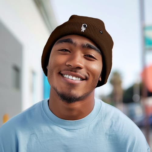 Dalix Astronaut Beanie In Brown