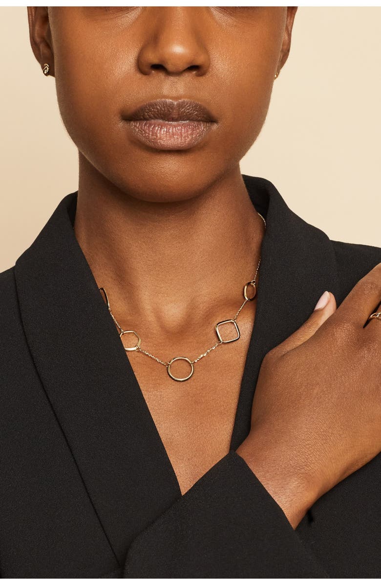 Oradina 14K Yellow Gold Riverdale Station Necklace, Alternate, color, Yellow Gold