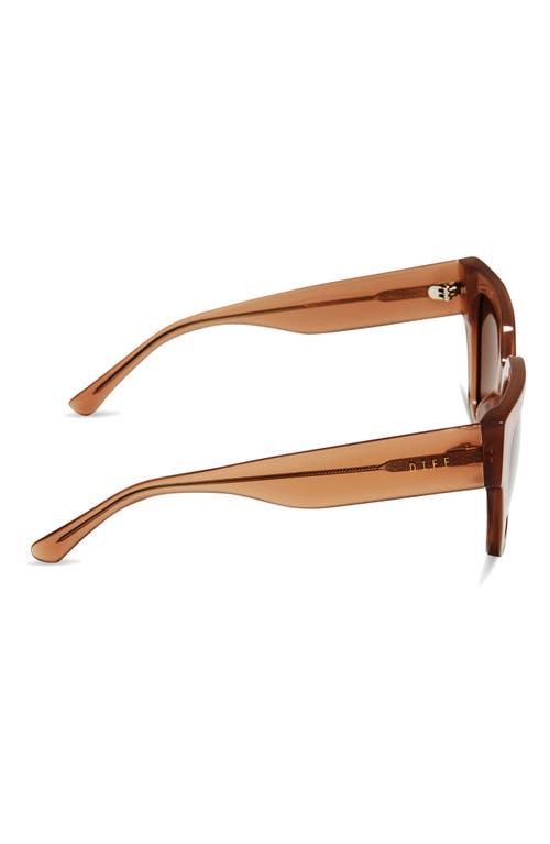 Diff Remi Ii 53mm Polarized Square Sunglasses In Taupe/brown