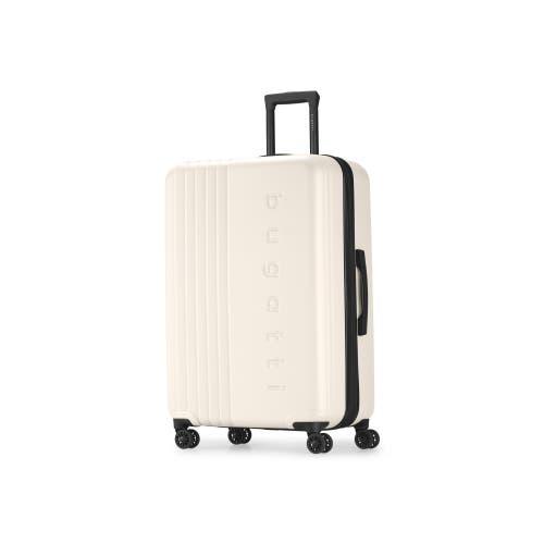 Bugatti The Classic Hardside Check-in Large Luggage With Expansion In Egret