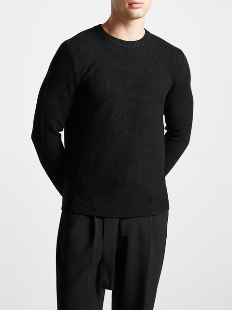 Gabin Textured Wool Blend Jumper