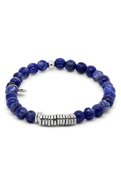 Men's Classic Discs Beaded Bracelet