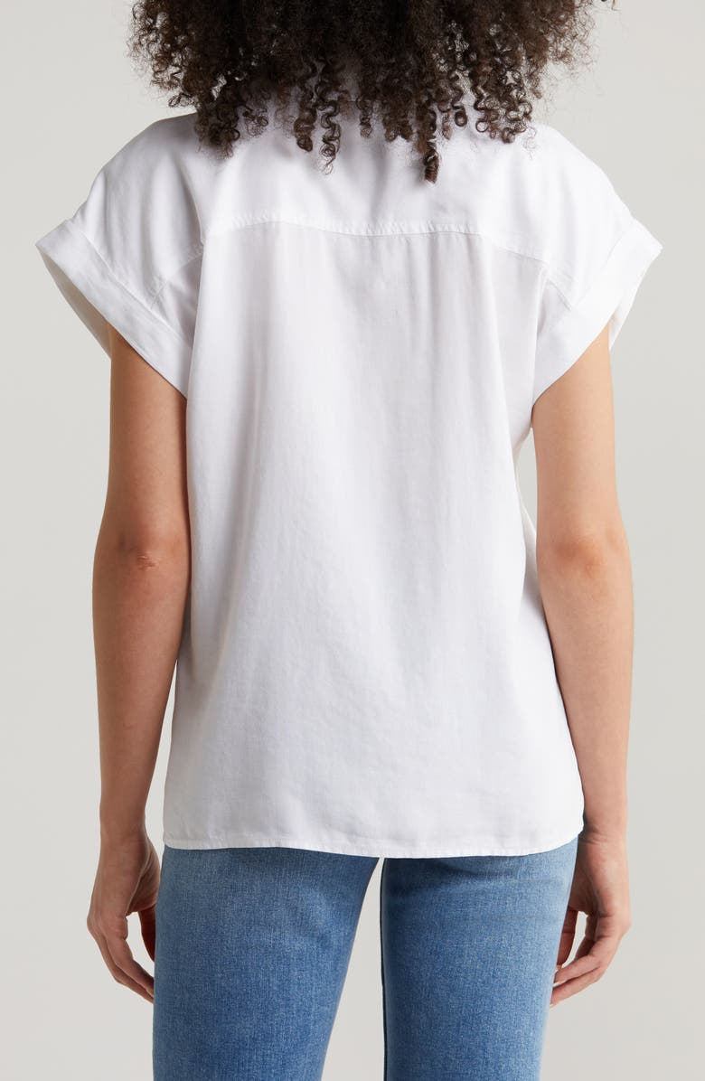 Bella Dahl Patch Pocket Button-Up Shirt, Alternate, color, White