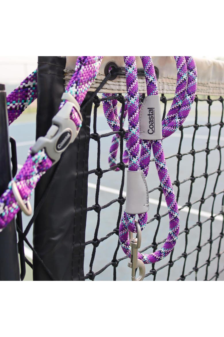 Active Woven Reflective Dog Collar, Small 5/8 Inch, Adjustable, Alternate, color, Purple
