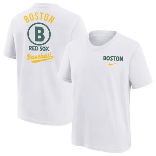 Nike Kids' Youth   White Boston Red Sox 2025 City Connect T-shirt