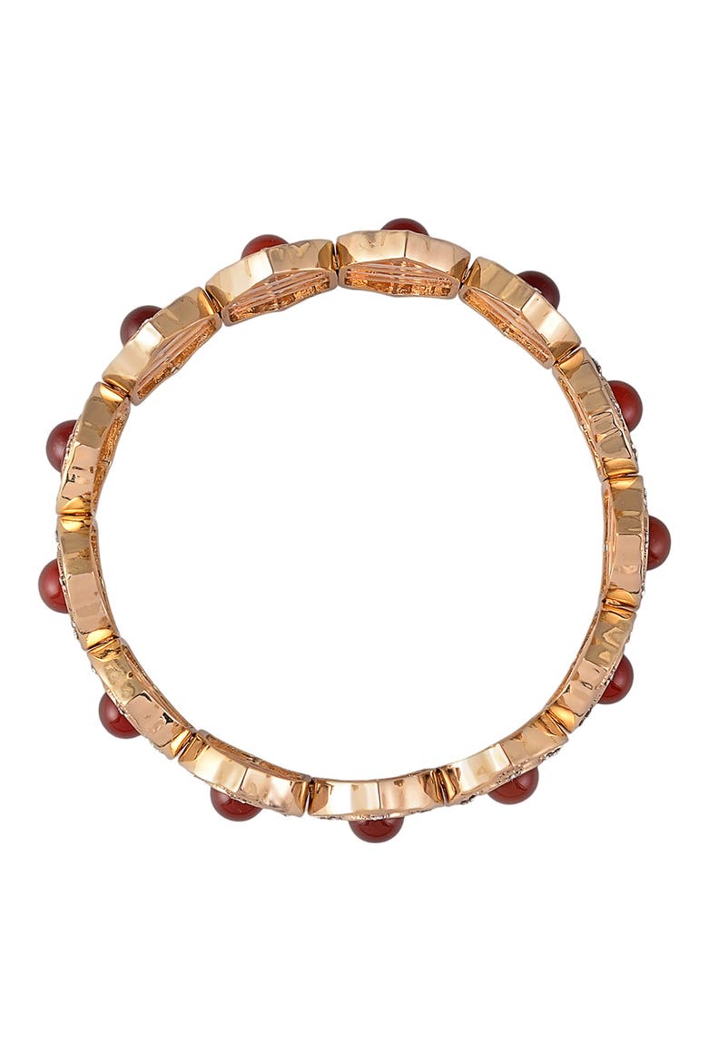 Malachite Stretch Bracelet, Alternate, color, BROWN