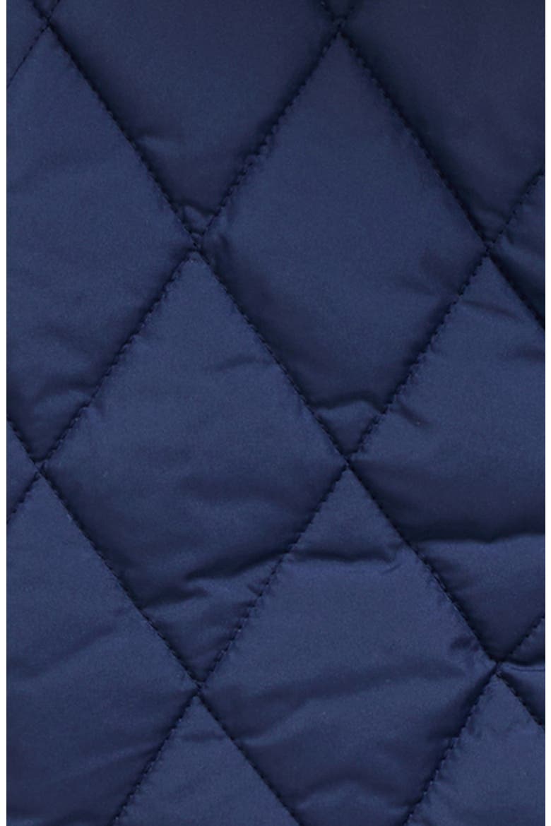 Kids' Quilted Hooded Barn Jacket, Alternate, color, NAVY