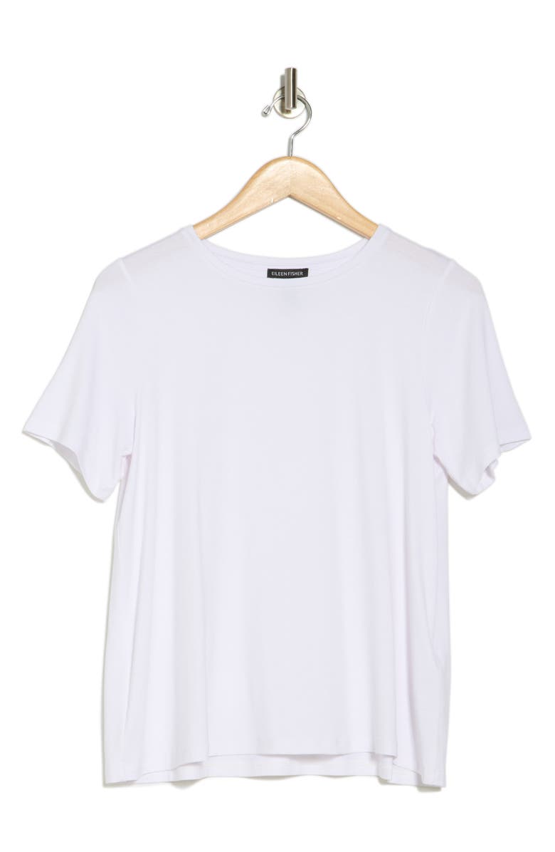 Eileen Fisher Crewneck T-Shirt, Alternate, color, White
