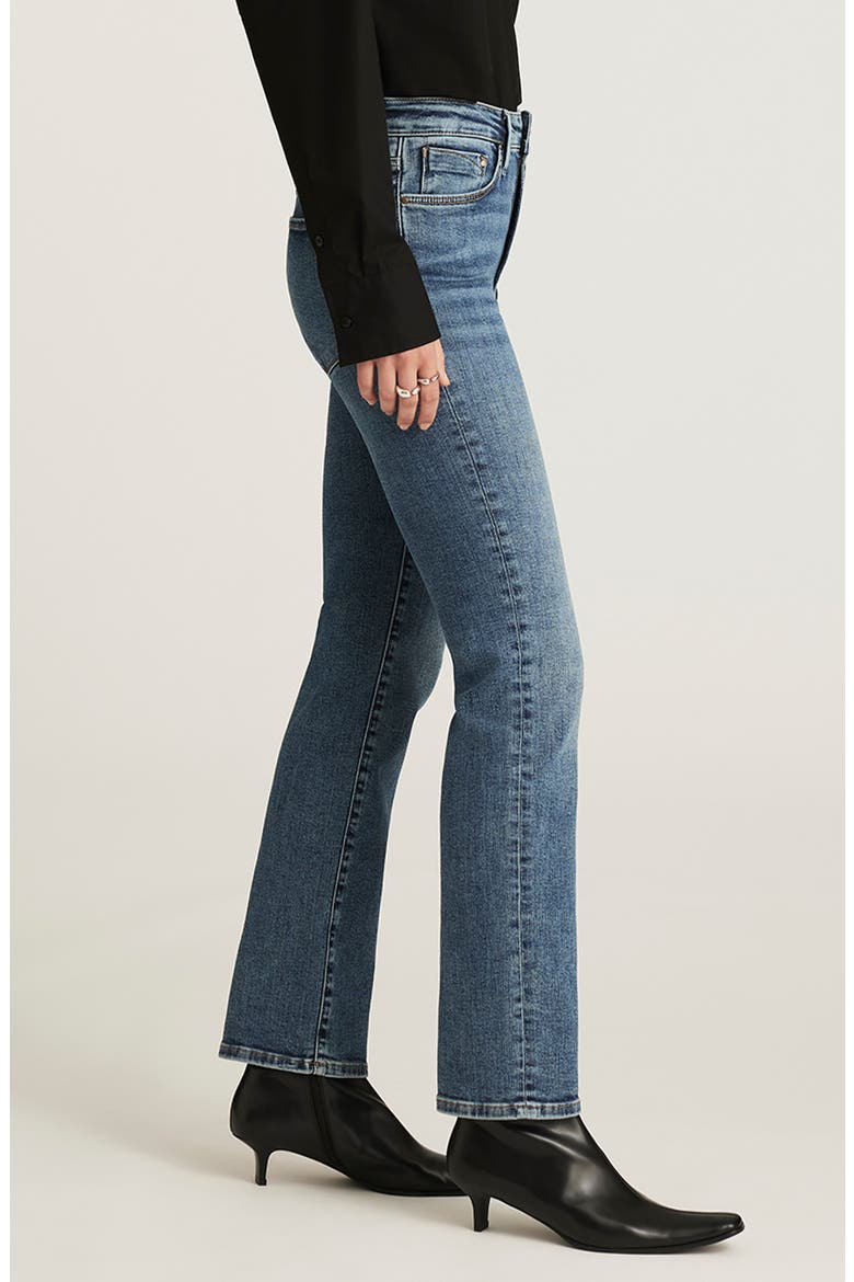 Kendra High Waist Straight Leg Jeans, Alternate, color, MID BRUSHED GOLD PRE