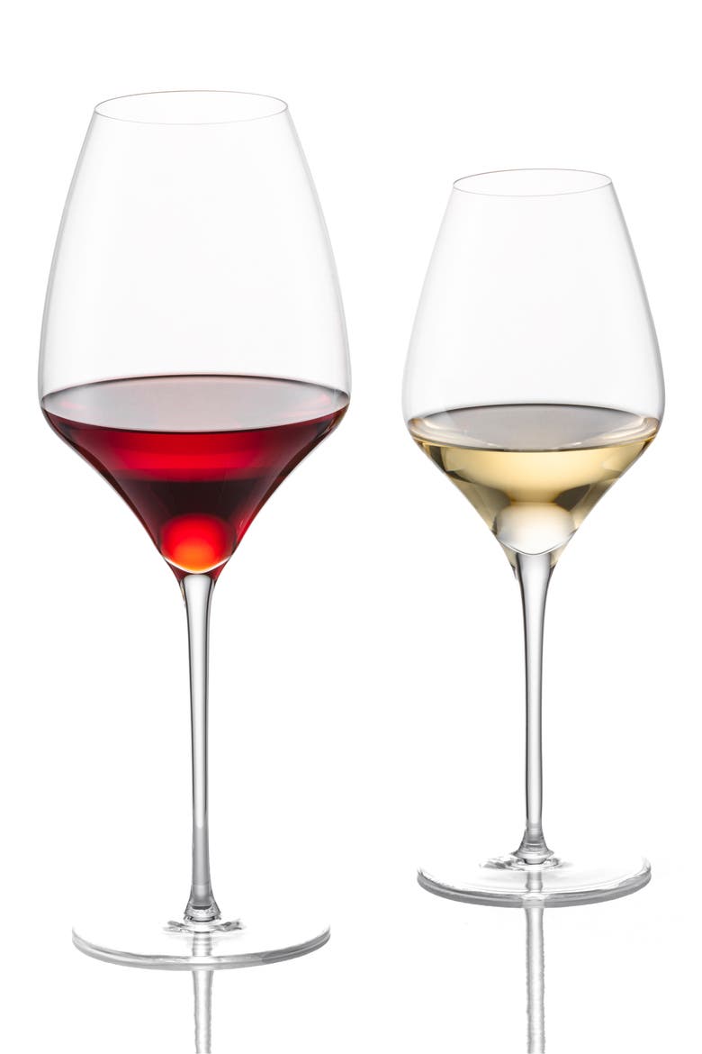 Set of 2 Alloro Tritan Crystal Glasses, Alternate, color, CLEAR