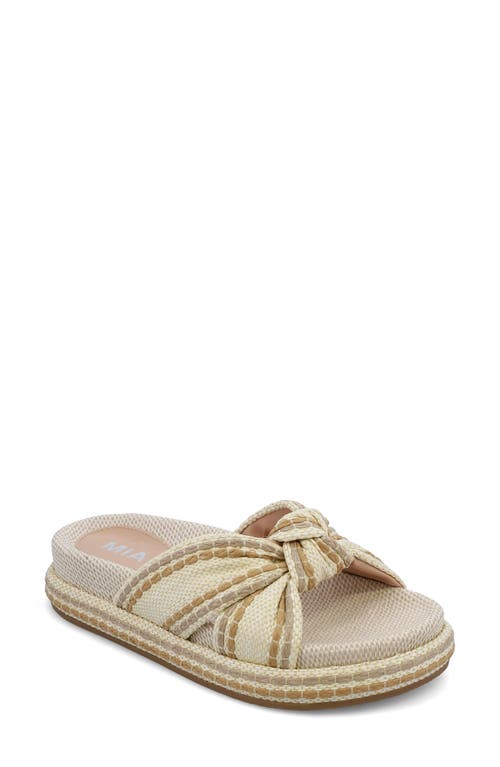 MIA Giade Platform Sandal in Natural 