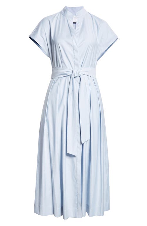 Eleventy Belted Virgin Wool Blend Shirtdress in Baby Blue  product