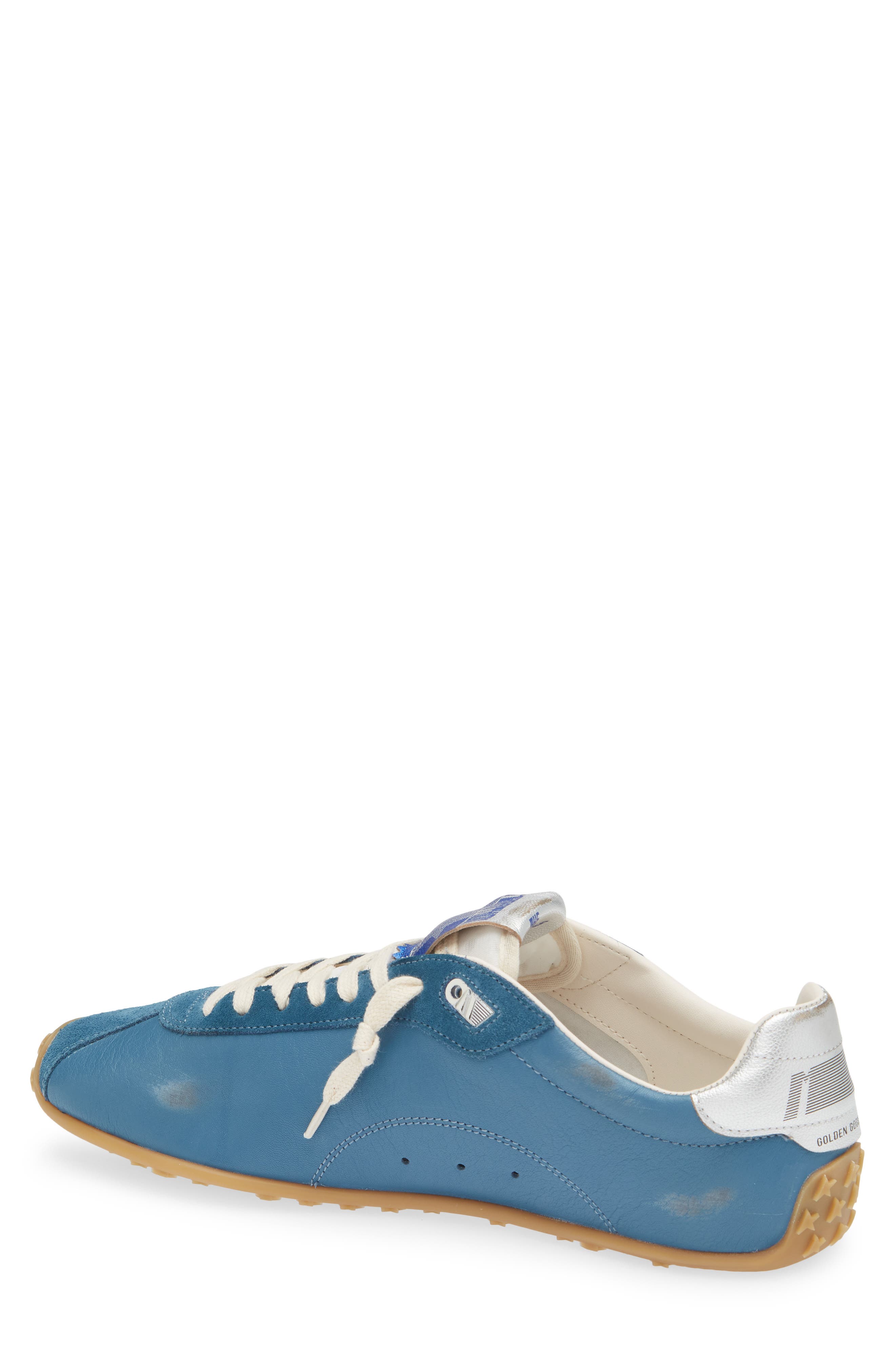 Golden Goose Marathon Speed Sneaker, Alternate, color, Petrol Blue/Silver/Cream