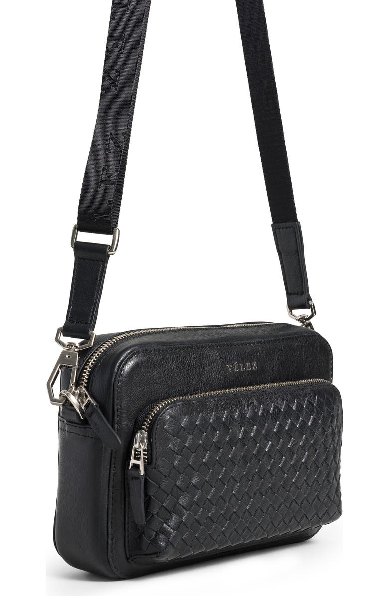 Velez Leather Crossbody Bag for Men, Alternate, color, Black