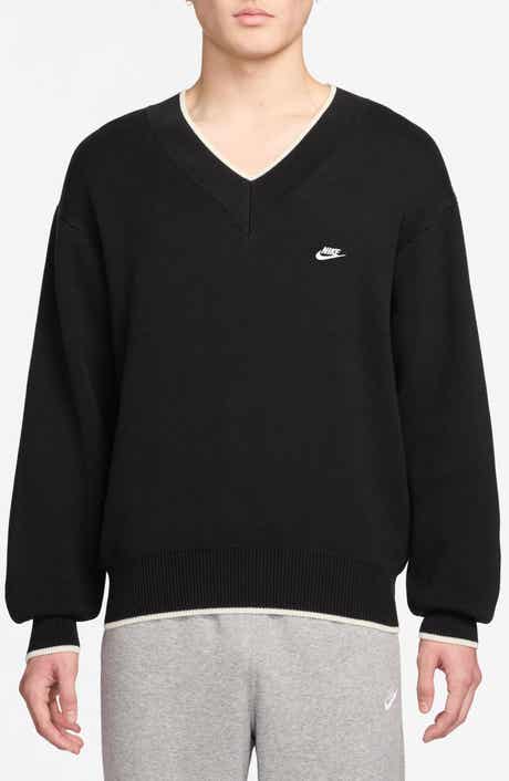 Nike Club Oversize Cotton V-Neck Sweater